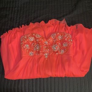 Homecoming dress bright pink